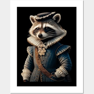 Renaissance raccoon Posters and Art